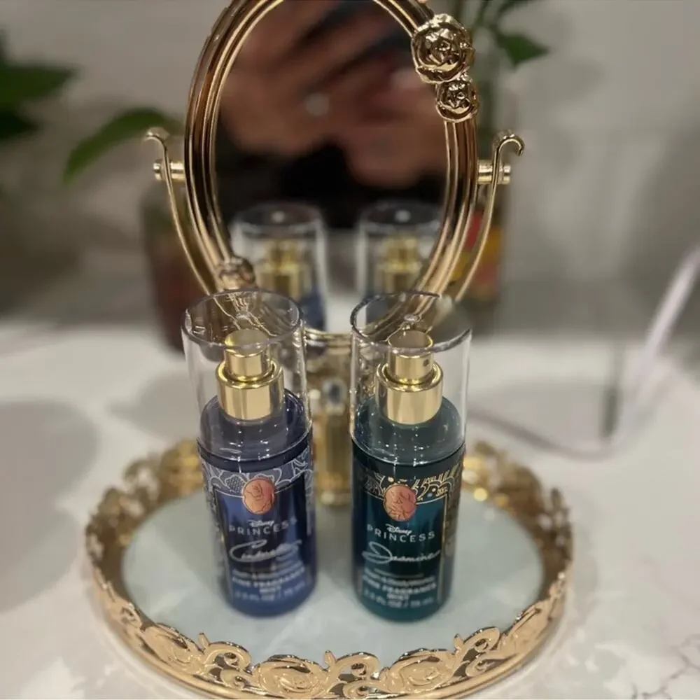 Disney x Bath & Bodyworks Belle Gold Rose Princess Makeup Mirror